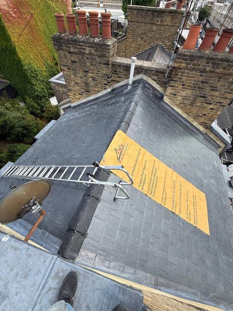 Chimney stacks and lead flashings