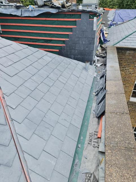 Slating in progress