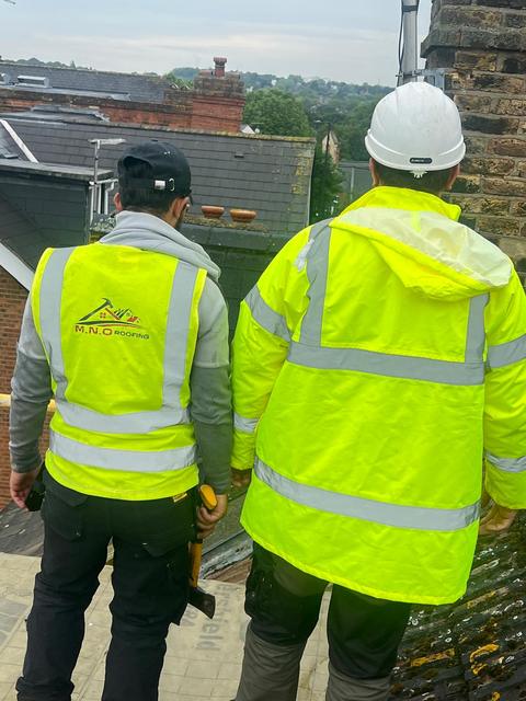 M.N.O roofers at work